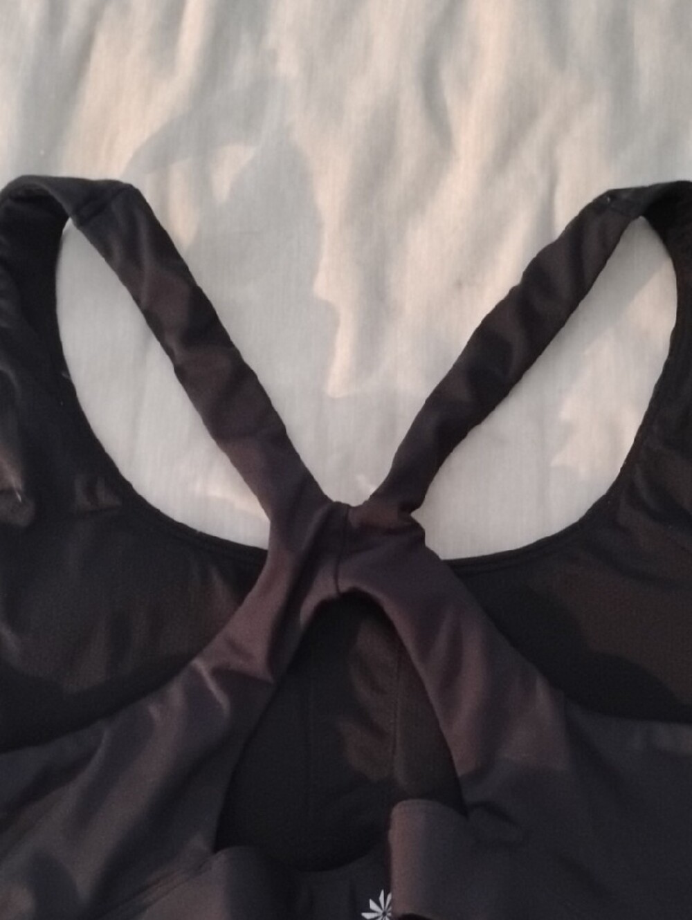 Athleta Black Seamless Sports Bralette - Picture 4 of 5